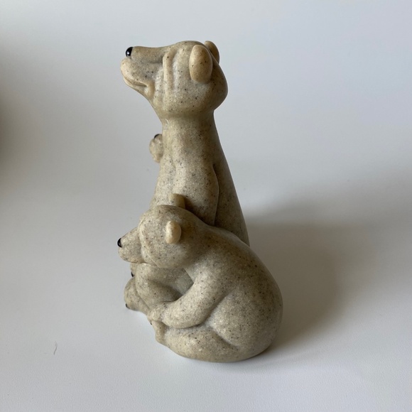 Vintage Quarry Critters Figurine: "Billy & Friends” Bear Family by Second Nature - Picture 4 of 8